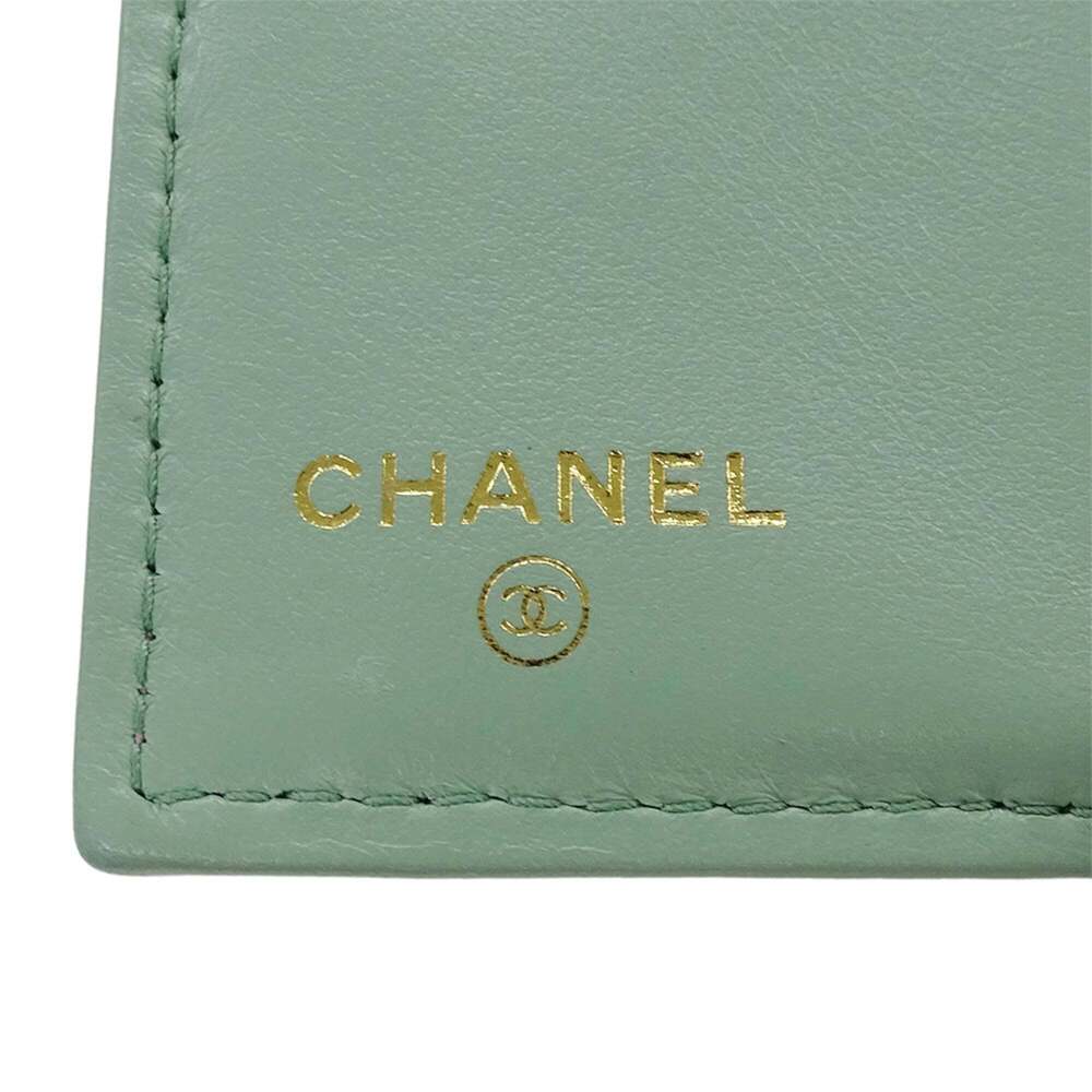 CHANEL Pink Caviar Leather Logo Wallet - Picture 6 of 14